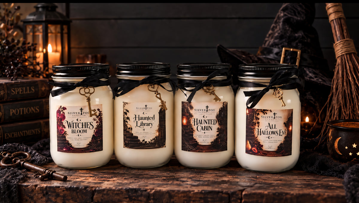 🎃 Halloween 16 oz Coconut Wax Mason Jar Candles