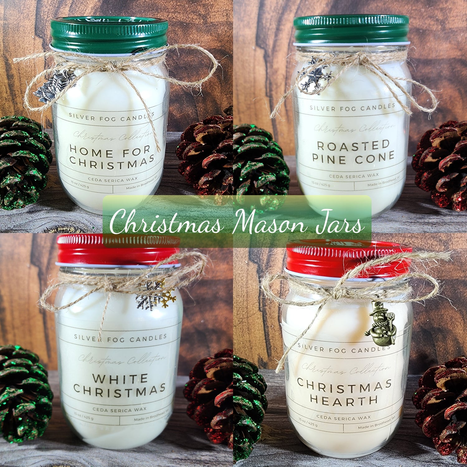 Mason Jar Candles ~ 15 oz