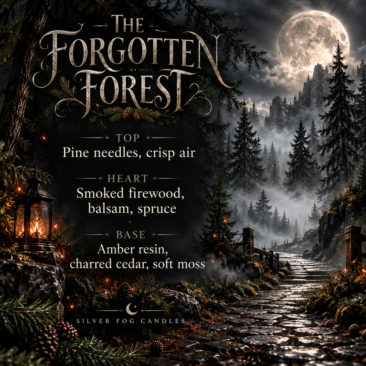 16 oz Mason Jar Candle ~ The Forgotten Forest