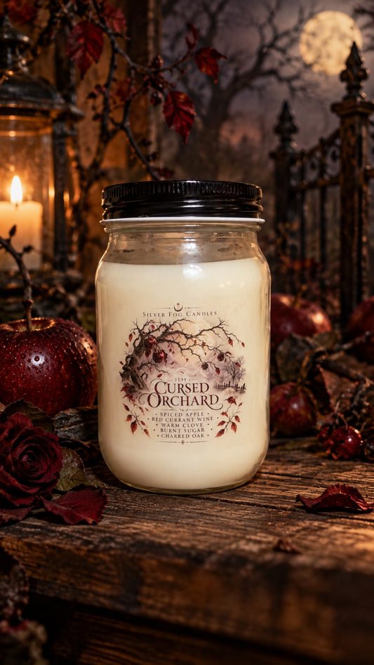 16 oz Mason Jar Candle ~ Cursed Orchard