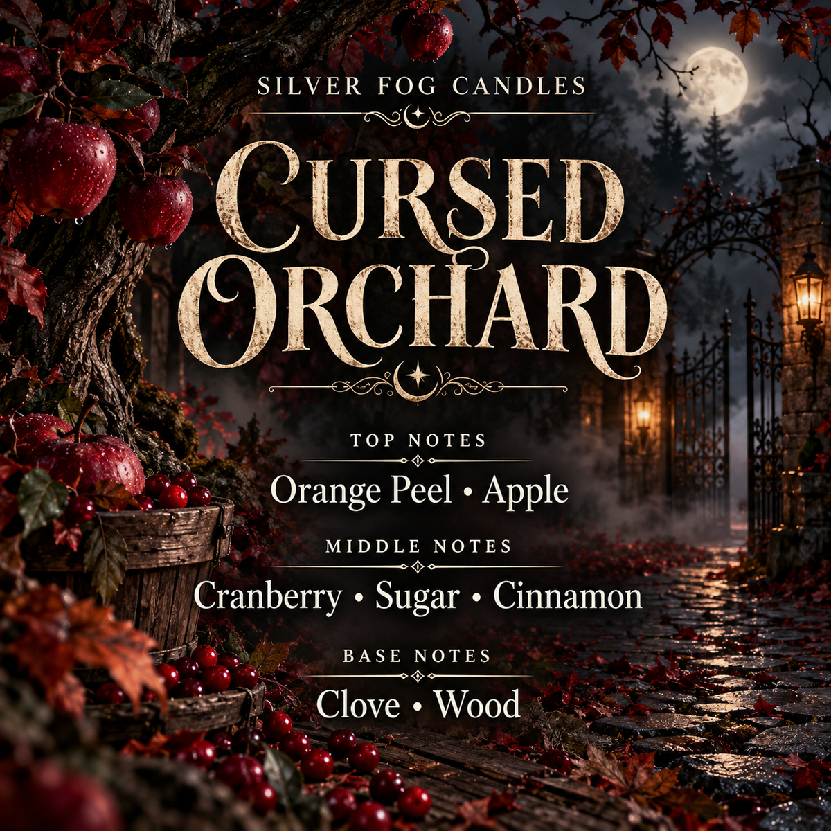 16 oz Mason Jar Candle ~ Cursed Orchard