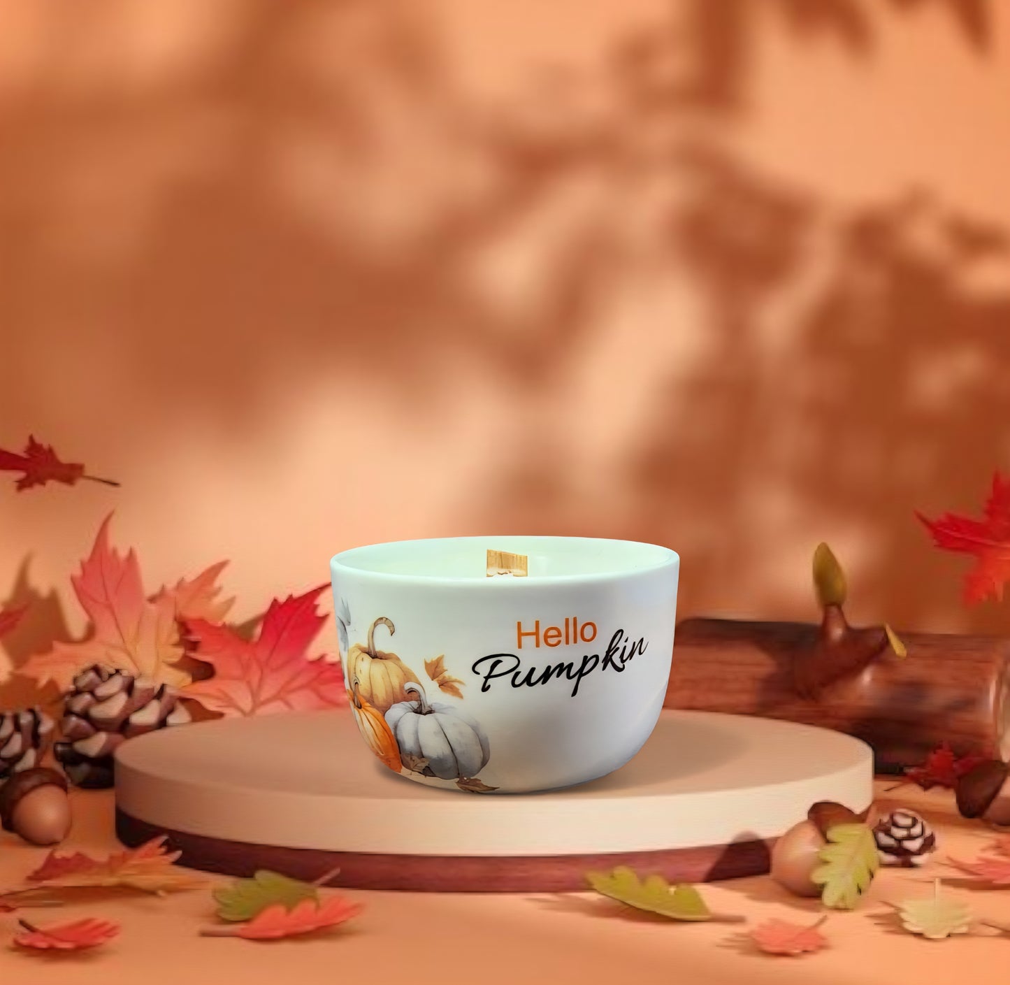 7 oz Wood Wick Fall Candle