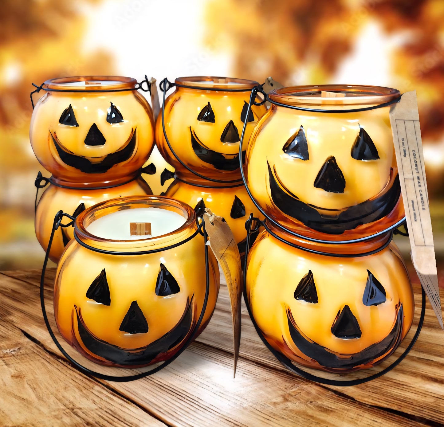 JackOLantern Wood Wick Candle