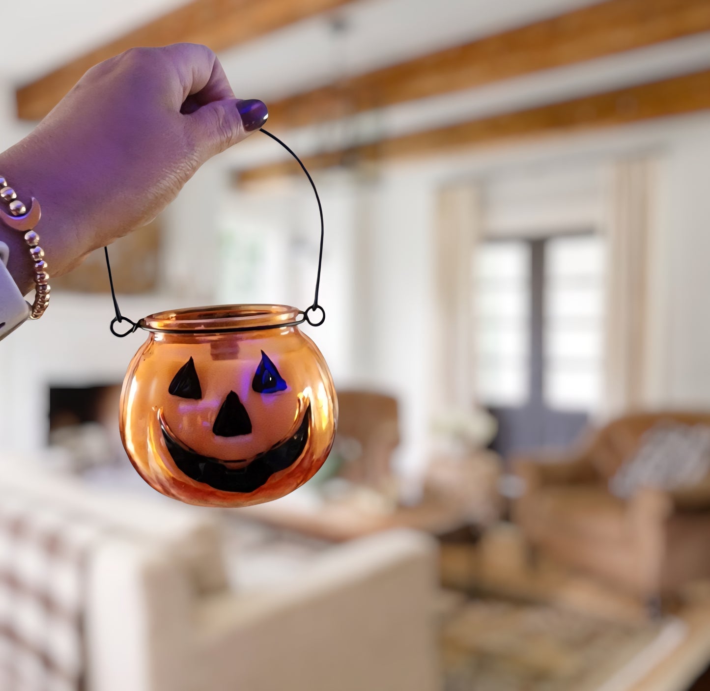JackOLantern Wood Wick Candle