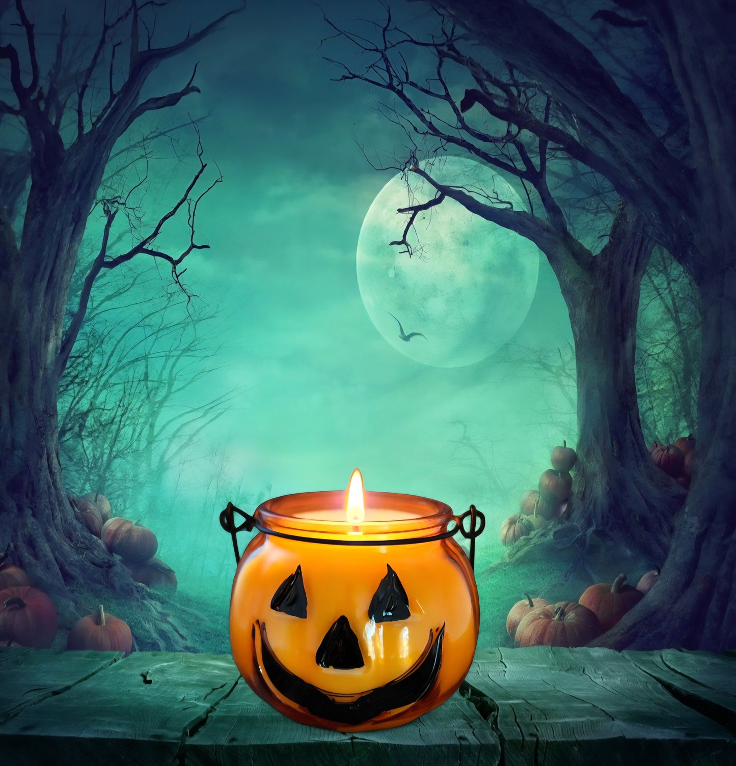 JackOLantern Wood Wick Candle