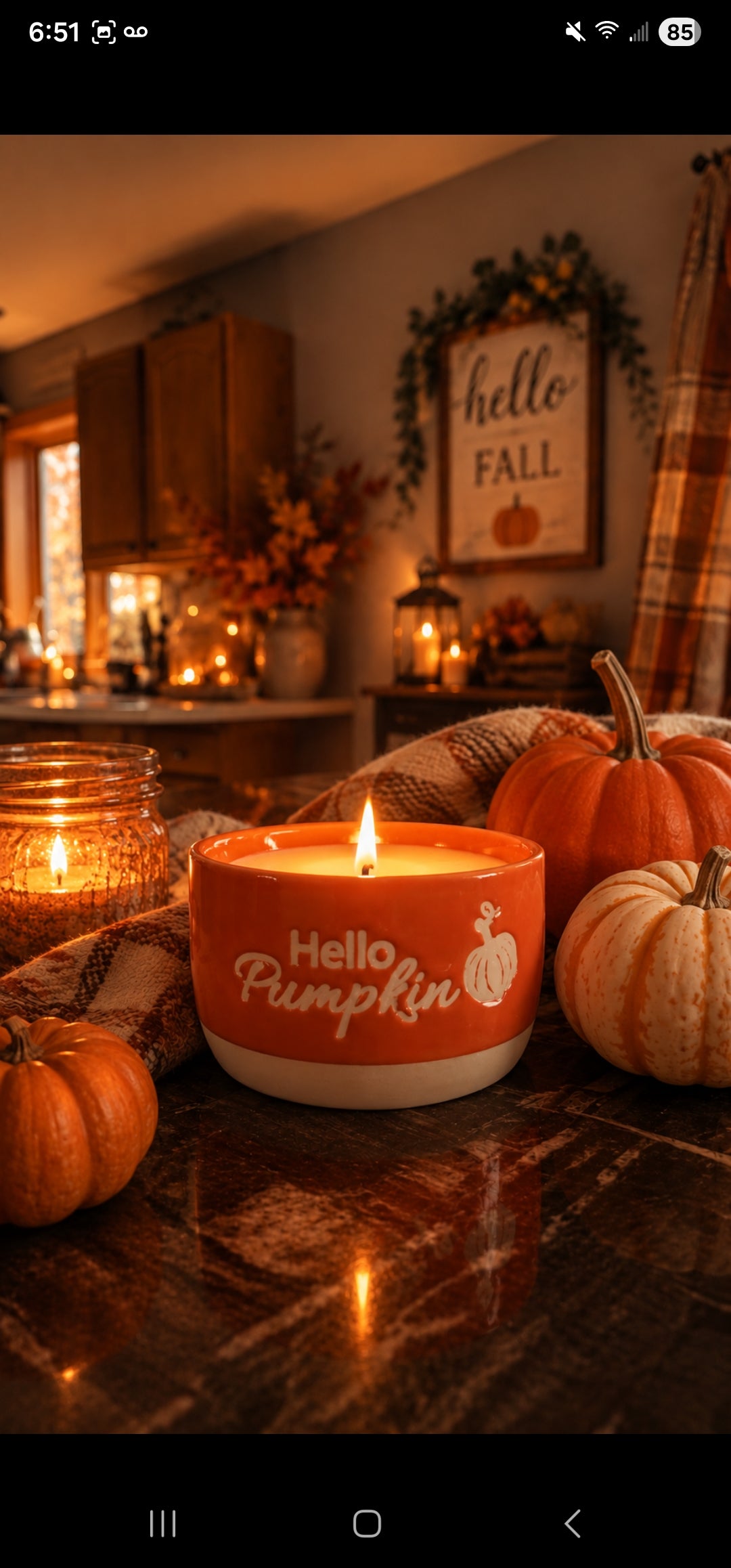 Fall Ramiken Candles