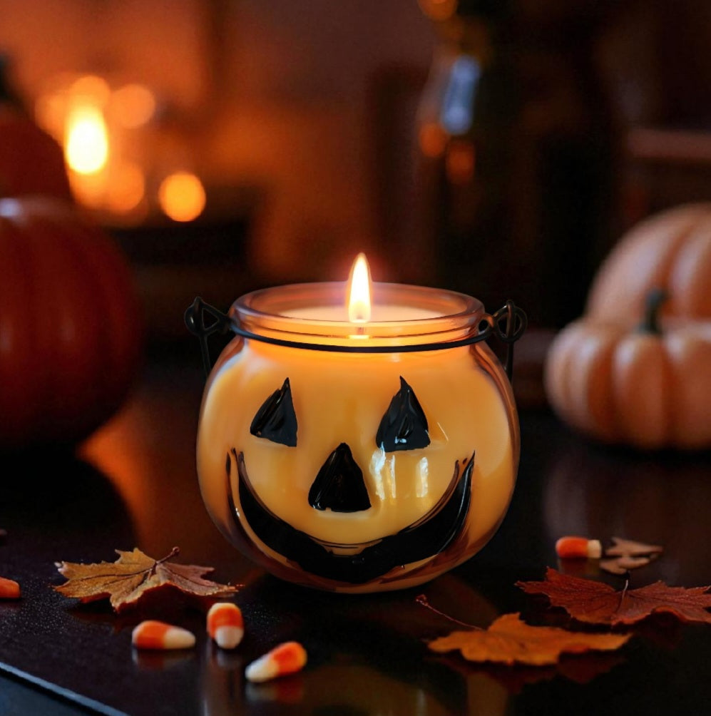 JackOLantern Wood Wick Candle