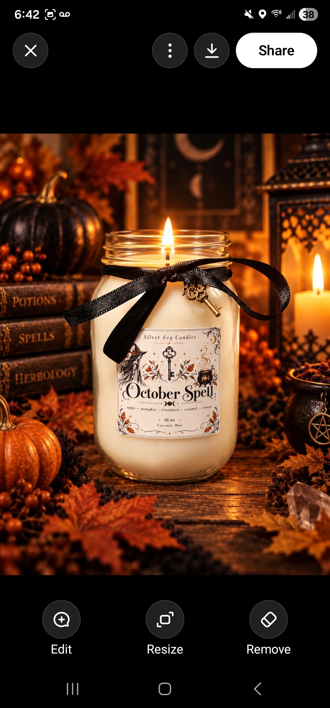 🎃 Halloween 16 oz Coconut Wax Mason Jar Candles