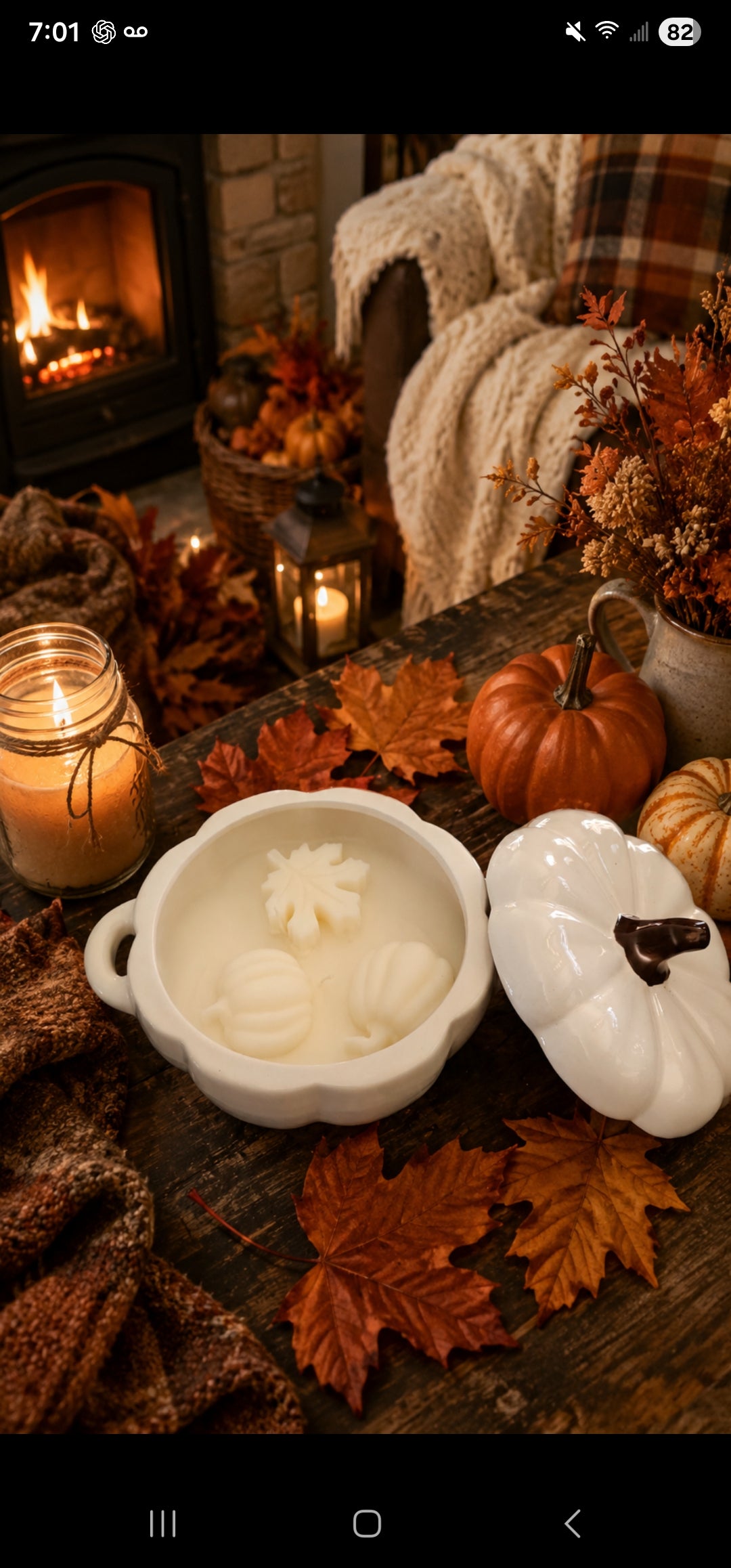 Pumpkin Crock Candle