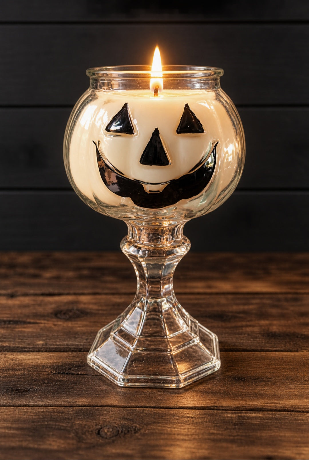 Jack-O’-Lantern Goblet Candle
