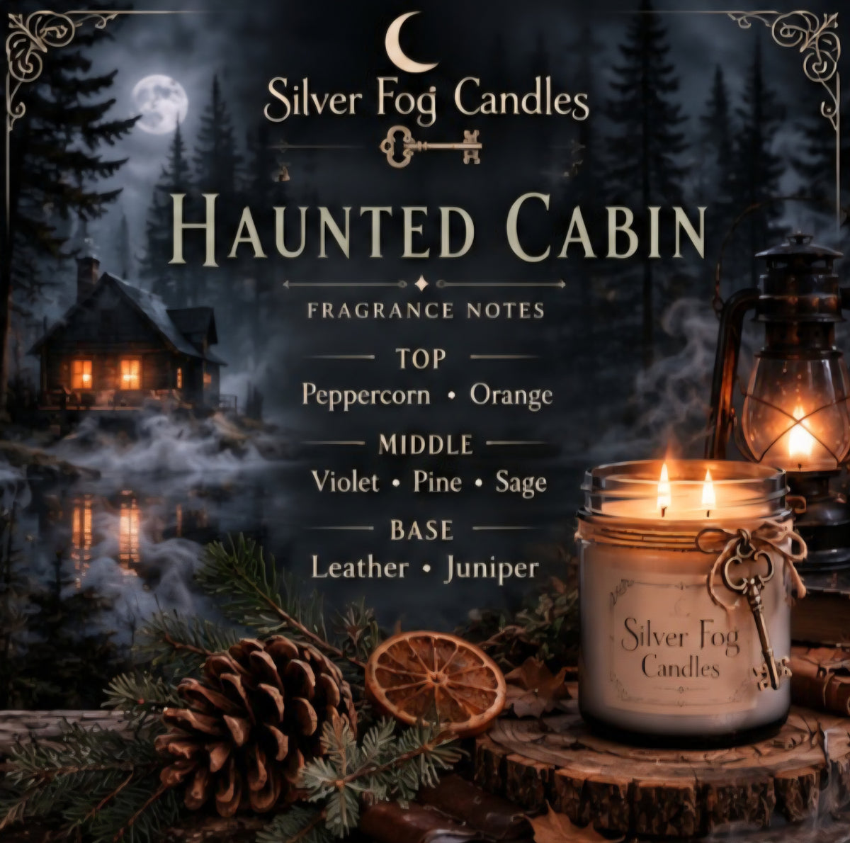 🎃 Halloween 16 oz Coconut Wax Mason Jar Candles