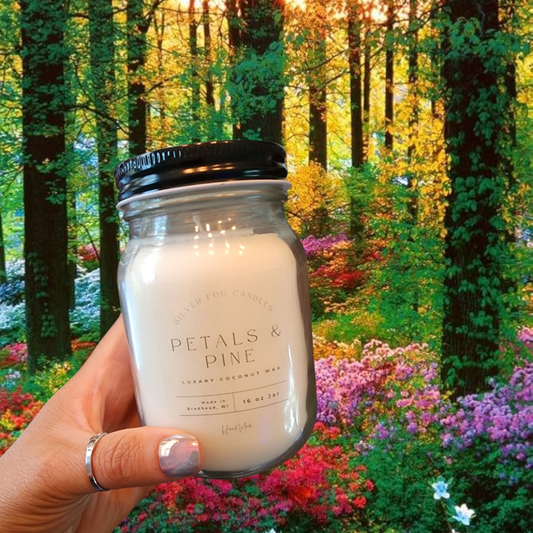 Petals & Pines ~ 16 oz Jar