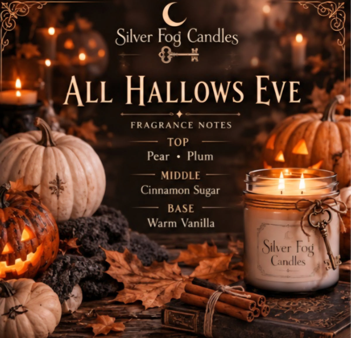 🎃 Halloween 16 oz Coconut Wax Mason Jar Candles