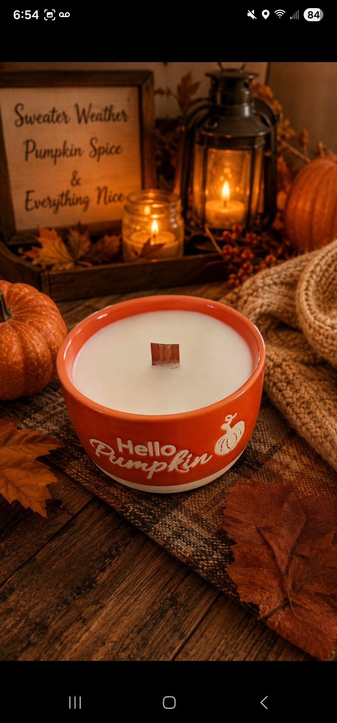 Fall Ramiken Candles
