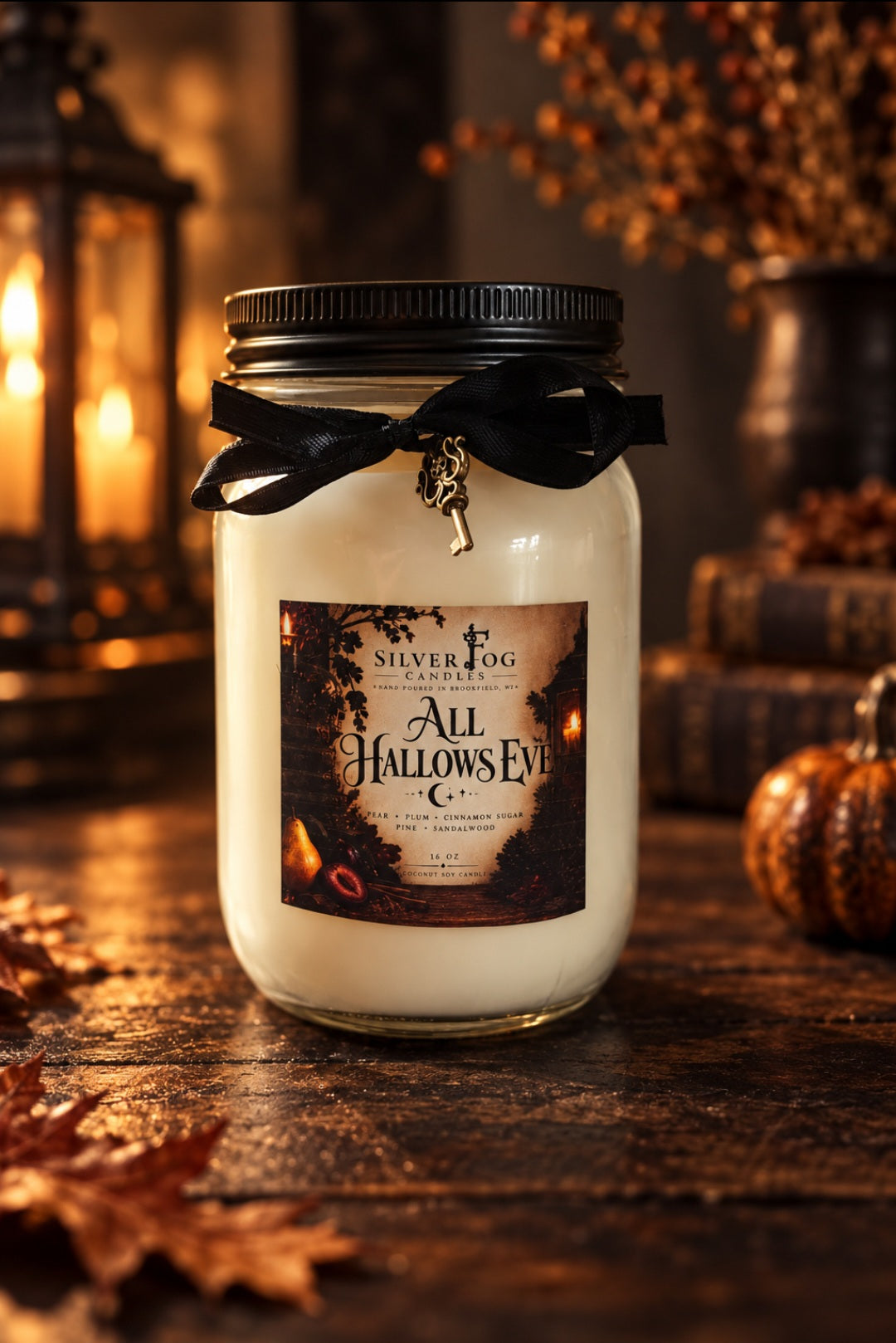 🎃 Halloween 16 oz Coconut Wax Mason Jar Candles
