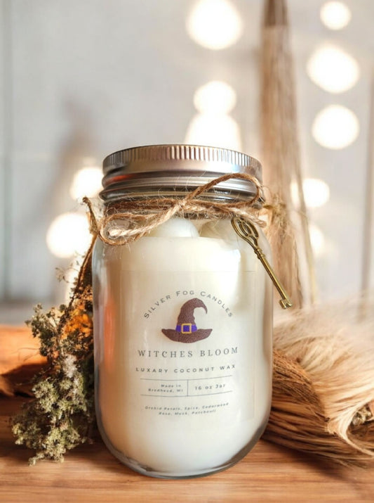 Mason Jar Candle ~ Witches Bloom