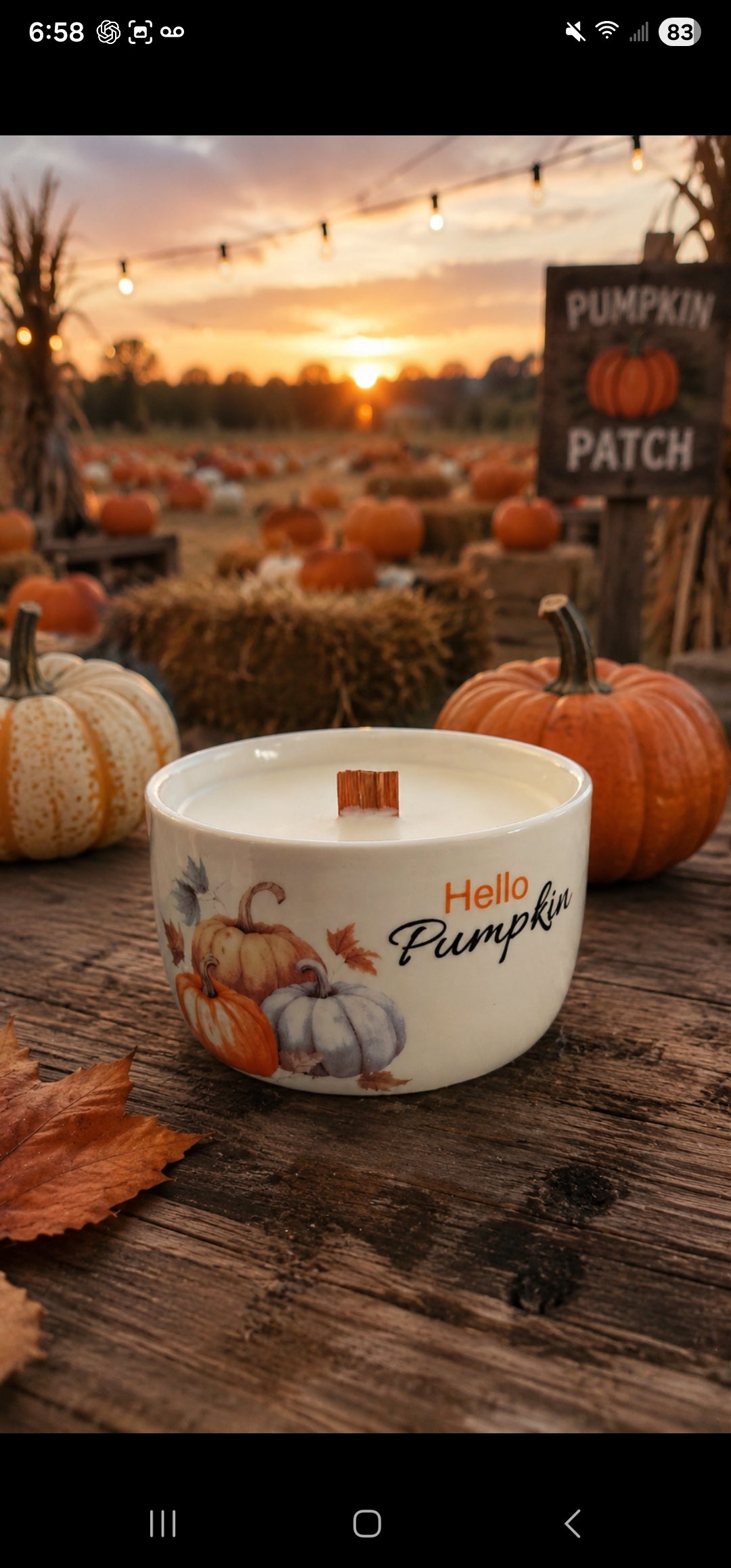 Fall Ramiken Candles