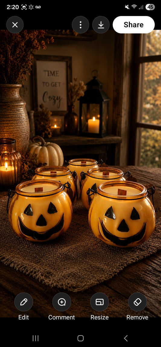 Jack O Lantern Candles