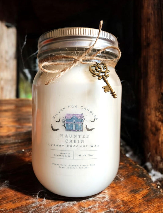 Mason Jar Candle ~ Haunted Cabin